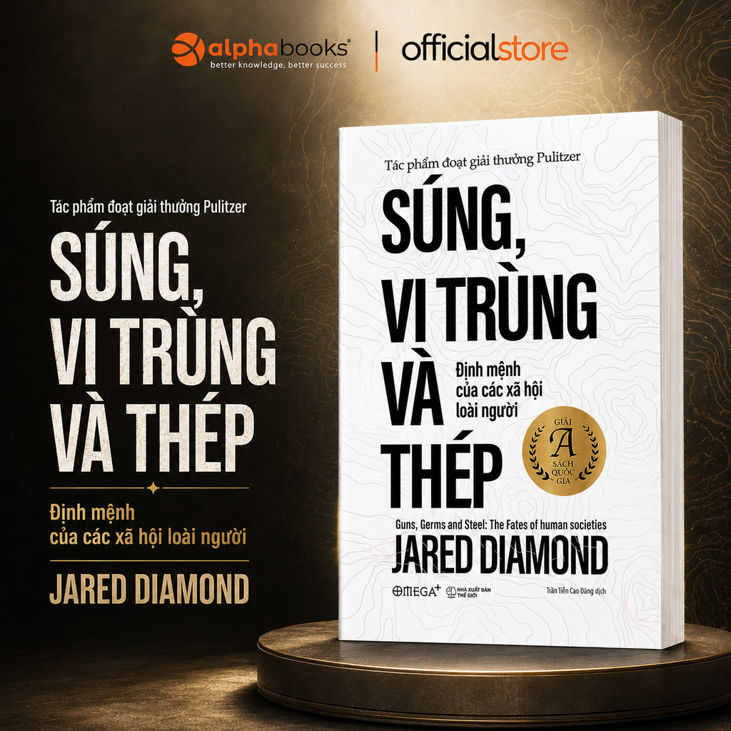 Sách - Súng, Vi Trùng Và Thép - Jared Diamond (Omega Plus)