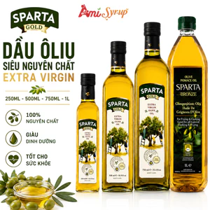 Dầu Oliu Siêu Nguyên Chất Sparta Extra Virgin 250ml Đến 1L, Dầu Olive Thơm Ngon Đa Dụng Trong Nấu Ăn