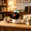 HK1 PINGU Dễ Thương Giấc Ngủ Series Plushie Móc Khóa Mini Chim Cánh Cụt Búp Bê Chuối Ngôi Sao Gối Túi Quyến Rũ Mặt Dây Chuyền Quà Tặng KH1
