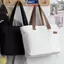 MAKY Mới Vải Tote Túi Dành Cho Nữ Dung Tích Lớn Túi Đeo Vai Đơn Học Sinh Lớp Học Tinh Tế Mang Theo Túi Xách Nữ Thường Ngày VN