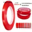CATIYAHA 3 Mét / Cuộn Băng keo hai mặt, Băng dán phim màu đỏ PET rộng 6-50mm, Băng dán cố định Acrylic tự dính chắc chắn cho điện thoại ô tô Máy tính bảng Màn hình LCD Kính