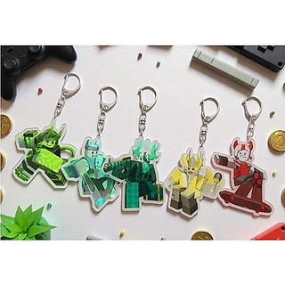 2x Chibi Phighting Keychains Cartoon Game Accessories Bag Keyrings Jewelry Gifts Medkit Subspace Boombox Shuriken Slings