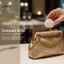 LUImo Hộp đựng nước hoa rắn Hợp kim kẽm Hộp đựng du lịch có thể xoay rỗng 1 chiếc Giá đỡ di động có thể đổ lại cho chuyến đi ngắn SBS