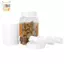 10 Bình uống nước đóng hộp màu trắng Nắp 70mm / 86mm Đường kính bên trong Vỏ nhựa Nắp gân không lót Mũ bảo quản Thay thế ELWW
