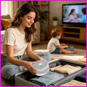 Quạt Bàn 4 Tốc Độ Có Thể Gập Lại Kính Thiên Văn Yên Tĩnh Quạt Di Động Cho Sàn Phòng Văn Phòng Du Lịch Cắm Trại Bãi Biển lyuvn