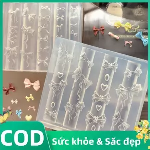 Trong Kho Gel Móng Tay Nghệ Thuật Khuôn Silicone Khắc Khuôn DIY Thiết Kế Cho Móng Tay Trang Trí Cá Tuyết