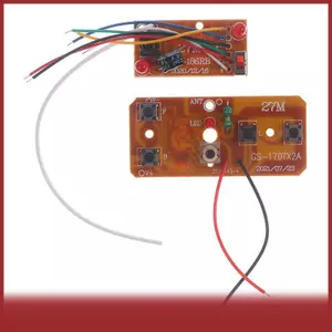 Cod 4CH RC điều khiển từ xa 27MHz mạch PCB Transmitter Receiver Board hệ thống đài phát thanh cho RC xe