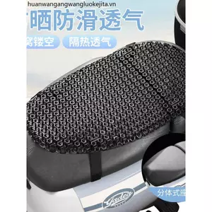 Đệm Ghế Xe Điện Thoáng Khí Tổ Ong Rỗng Vỏ Bảo Vệ Đệm Ghế Xe Máy Cấu Trúc Ba Chiều