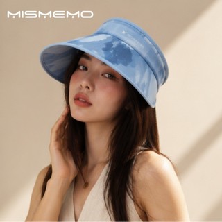 MISMEMO Kem chống nắng Smudge Hollow Top Hat Nữ Mùa hè Vành lớn Chống tia cực tím Mặt nhỏ Mũ du lịch ngoài trời