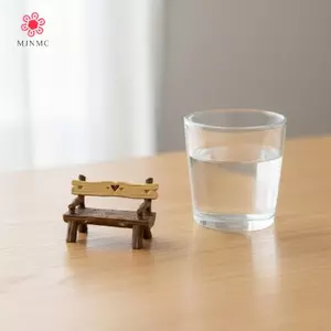 MJnmc 2 Cái 1 / 12 Nhà Búp Bê Mini Ghế Công Viên Bộ Ghế Micro Vườn Phong Cảnh Trang Trí Cho DIY Trang Trí Mới