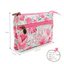 Tươi Phong Cách Mục Vụ Tranh Sơn Dầu Vải Cotton Dây Kéo Đôi Bốn Lớp Ví Đựng Tiền Xu Nữ Túi Đựng Thẻ ID Đa Năng Túi Nhỏ