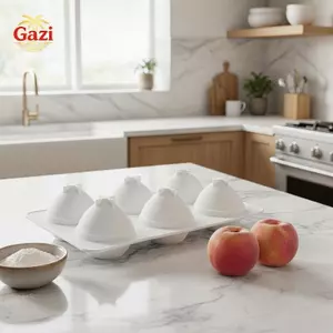 Khuôn Nướng Bánh Silicon Đào 6 Khoang Cho Sô Cô La Mousse Kem Thạch Pudding Bánh Ngọt Món Tráng Miệng Bánh Mì Xà Phòng Trang Trí Dụng Cụ [VN]