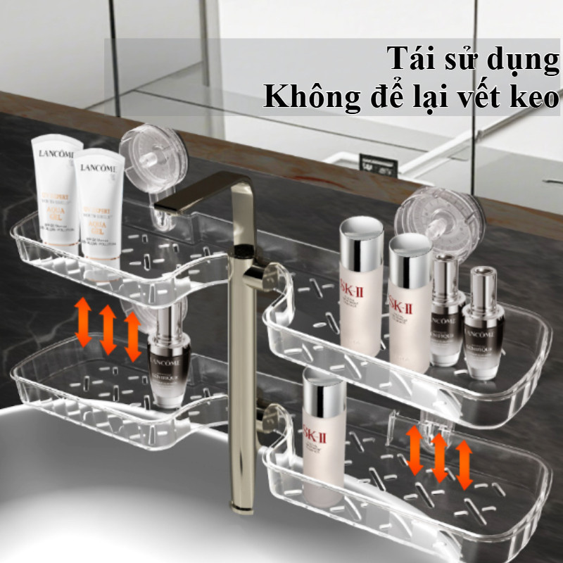 Kệ Nhà Tắm Cốc Hút Chân Không,Kệ Cốc Hút Chân Không Nhà Bếp,Treo Tường
