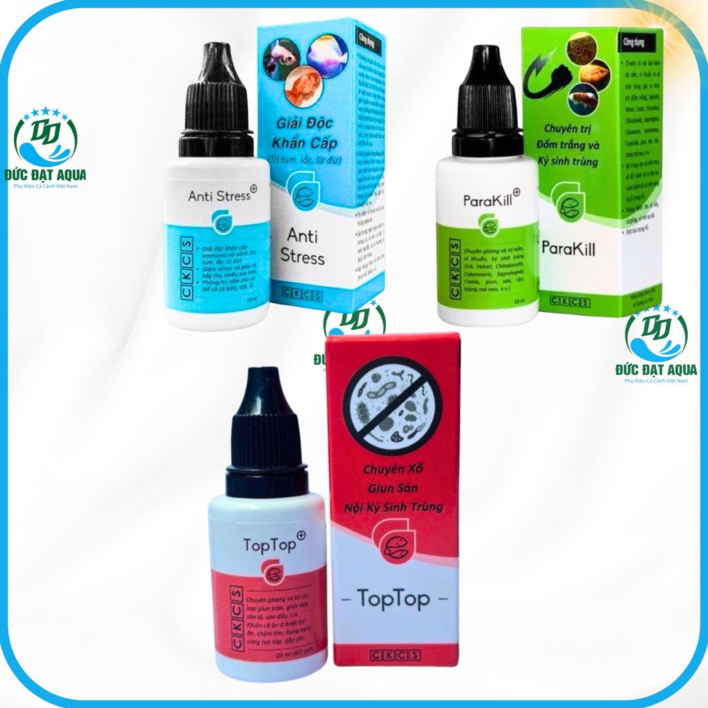 Anti stress - Parakill - Top Top Dưỡng cá,nấm đốm trắng, cá cảnh cá thủy sinh, hàng chính hãng 8