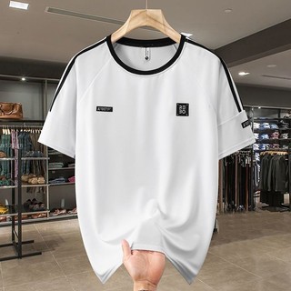 Plus Size Nam Công Sở Mùa Hè Oversize Áo Thun Tay Ngắn Thoáng Khí Nhanh Khô Làm Việc Top