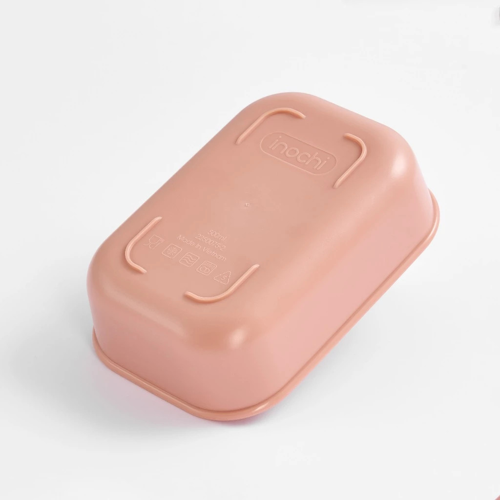 [MÃ MỚI] Hộp bảo quản thực phẩm Inochi nắp silicone, nhựa PP an toàn, tiện dụng
