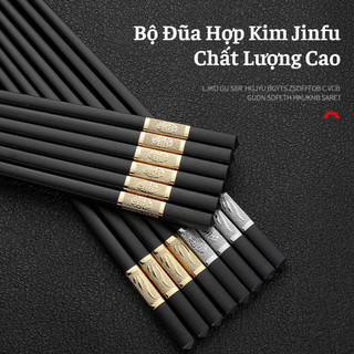 Bộ 10 Đôi Đũa Ăn Hợp kim Chất Lượng Cao Cho Gia Đình