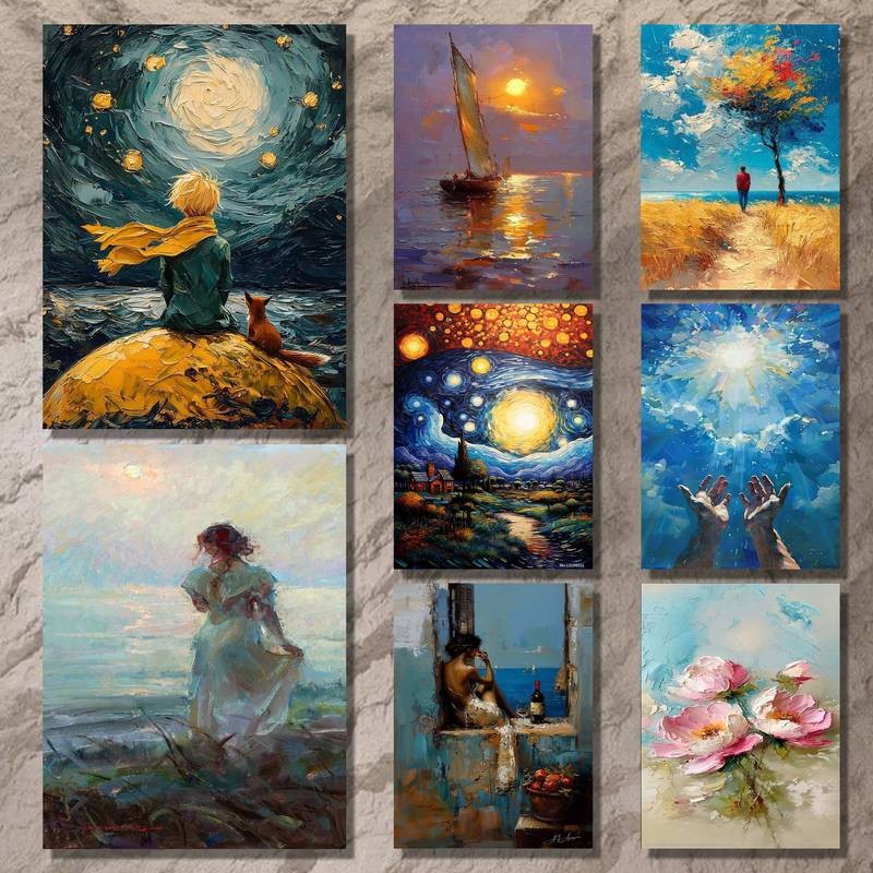 Tranh Sơn Dầu Phong Cách Tranh Canvas Cổ Điển Vẻ Đẹp Chân Dung Với Khung Trang Trí Công Sở Nét Mềm Vintage Hues Nghệ Thuật Nhà Trang Trí Tường Canvas Poster