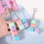 ITRUMPET Fidget Móc Khóa, Keycap Giảm Căng Thẳng Ngón Tay Nắp Bàn Phím, Nút Chìa Khóa Thư Giãn 4 Phím Vượt Qua Thời Gian Clicker Đồ Chơi Mặt Dây Chuyền Dành Cho Người Lớn