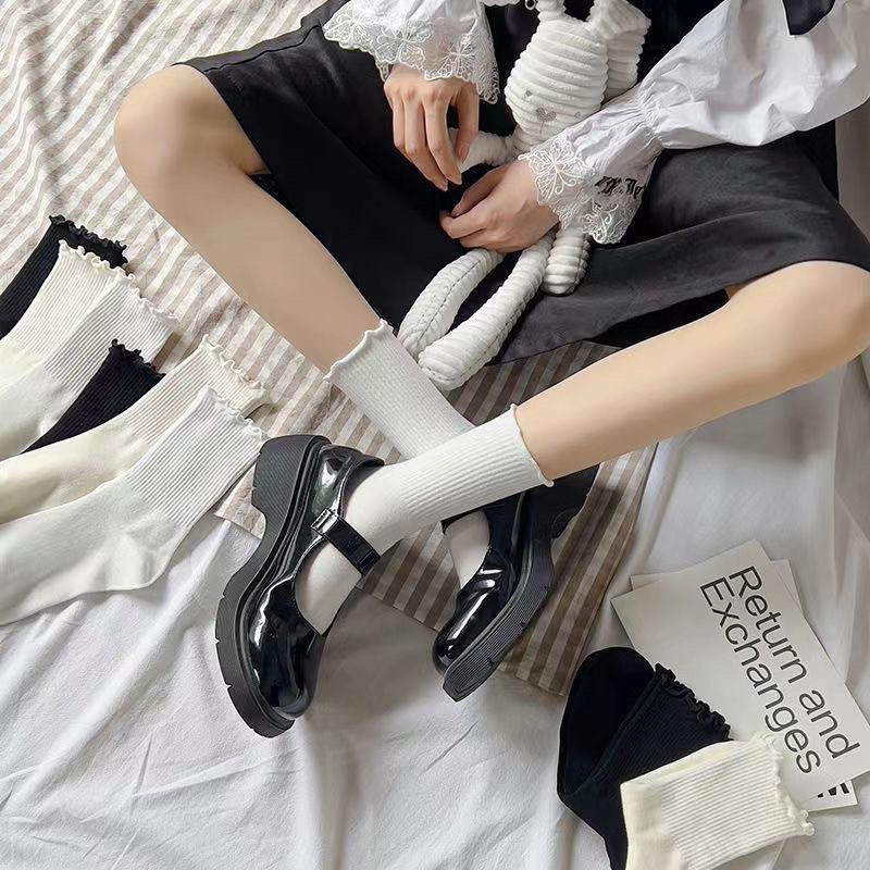Tất cao cổ nữ chất liệu vải Hàn co giãn 4 chiều, vớ nữ phong cách