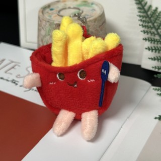 Ngộ nghĩnh Hamburger Sang Trọng Búp Bê Móc Khóa Khoai Tây Chiên Pháp Phô Mai Dễ Thương Túi Mặt Dây Chuyền Quà Tặng Chìa Khóa Xe Trang Trí