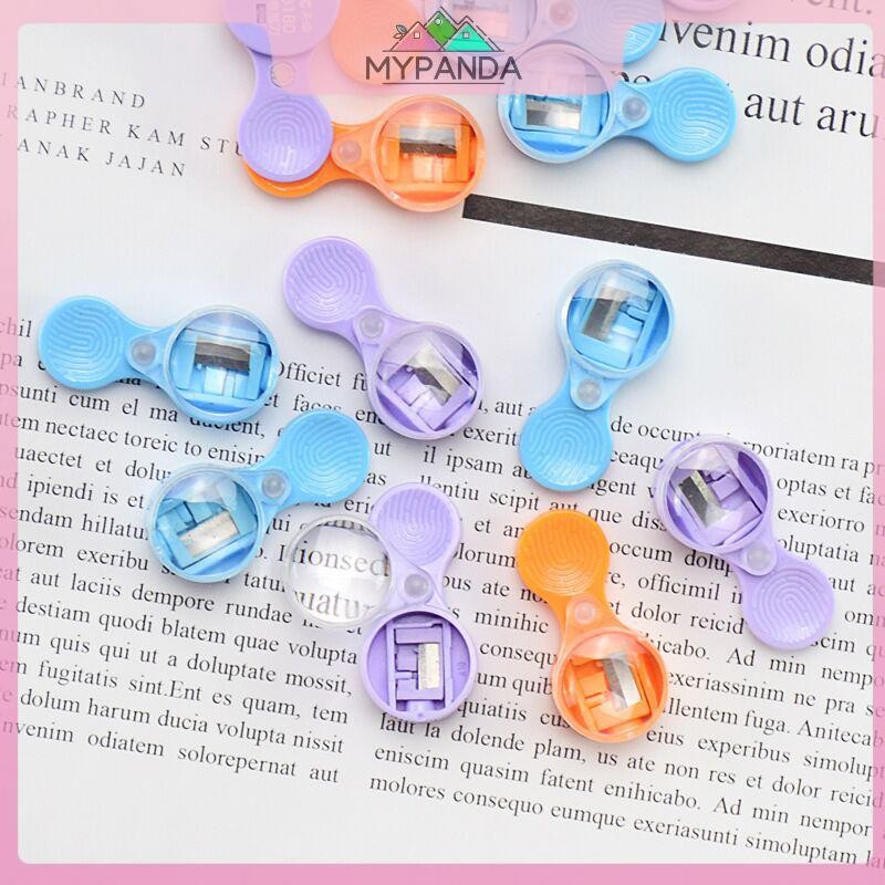 MYPANDA 10 chiếc gọt bút chì bỏ túi cho học sinh, lưỡi dày 2.0mm, di động, đồ dùng học tập