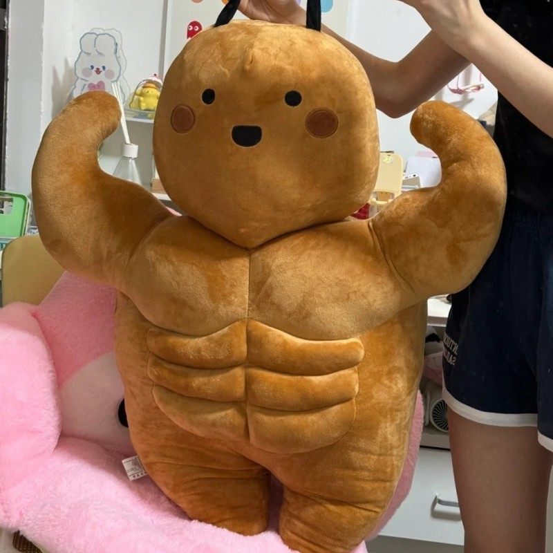 Gấu Bông Dễ Thương Cơ Bắp Gián Lớn, Búp bê cơ bụng ngộ nghĩnh, 35/55cm, Đồ Chơi Sáng Tạo