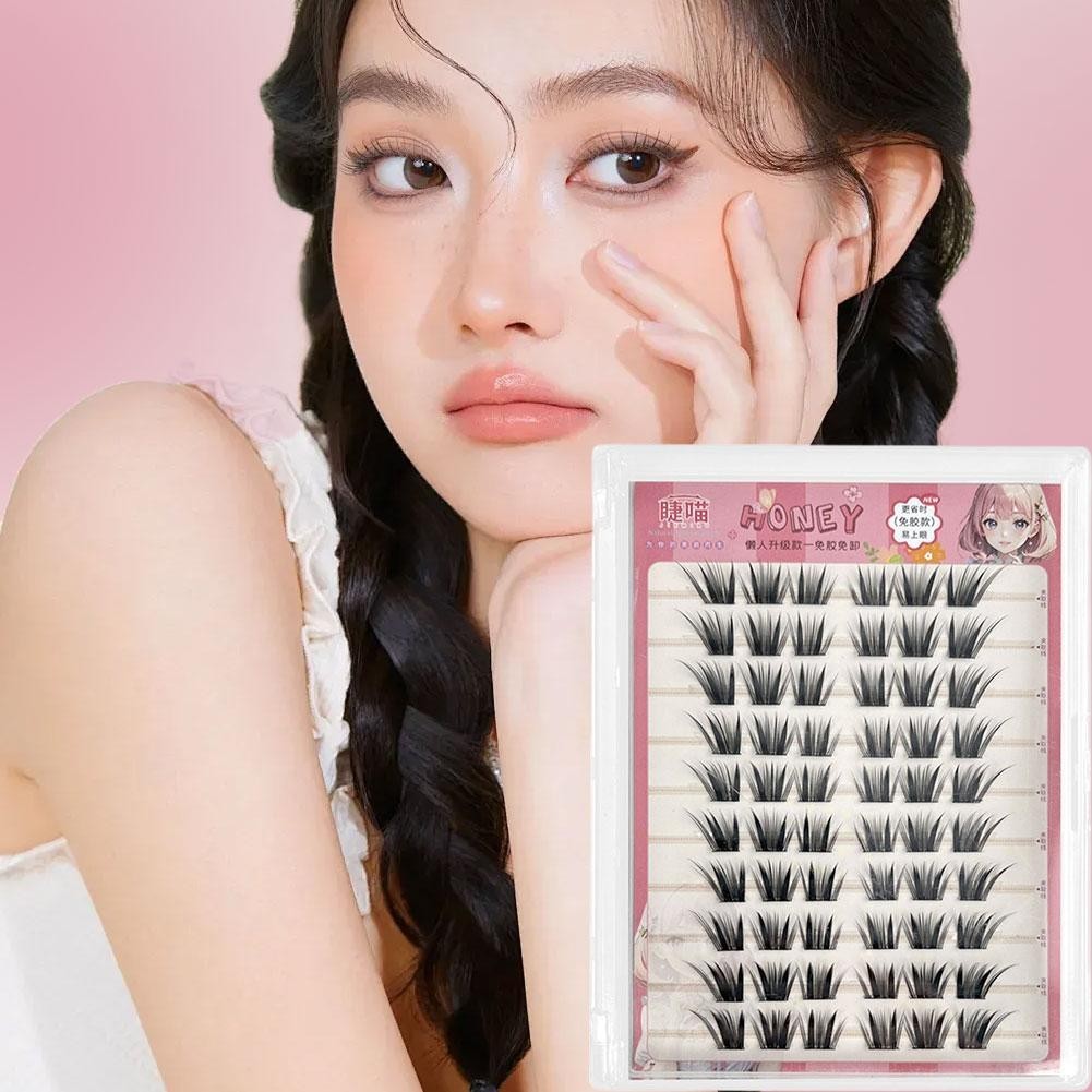 Lông Mi Giả Tự Dính Khối Lượng Lớn Tự Nhiên Áp Dụng Cụm Nối Dài Dễ Dàng Uốn G4z8