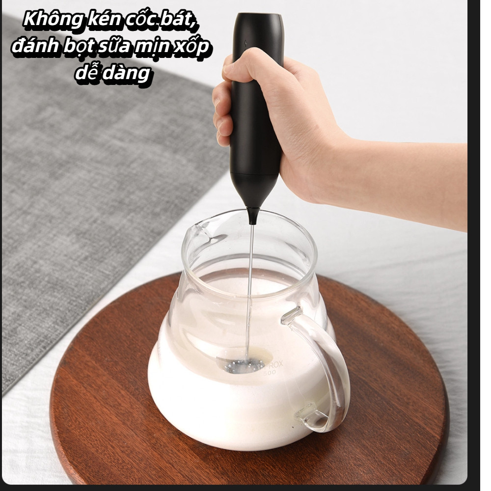 Máy đánh sữa điện, máy đánh cà phê điện cầm tay, máy đánh trứng sáng tạo, đánh cà phê điện