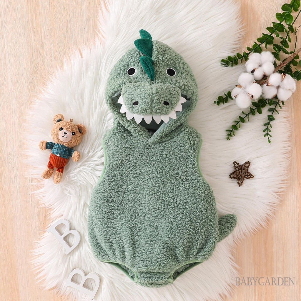 Bé Trai / gril Trang Phục Khủng Long Sang Trọng Không Tay Có Mũ Trùm Đầu Cho Mùa Đông, Đảng Quần Áo Ngộ nghĩnh, Halloween