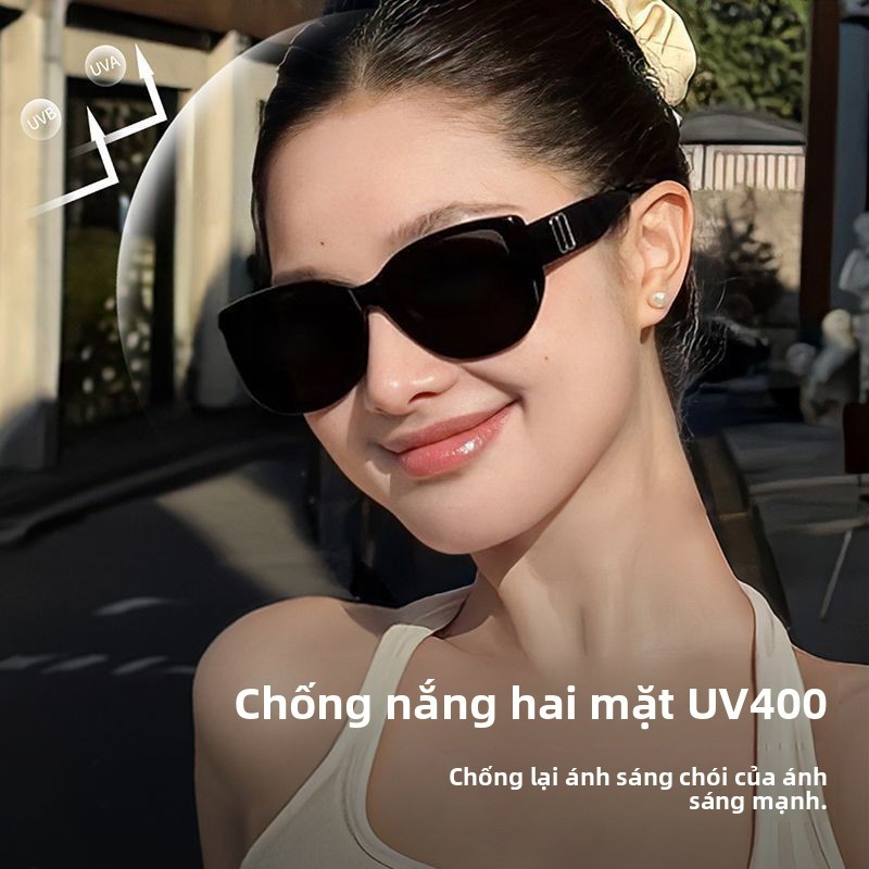 Kính Mát GM 2025 - Kiểu Dáng Mèo, Chống UV, Phù Hợp Phụ Nữ