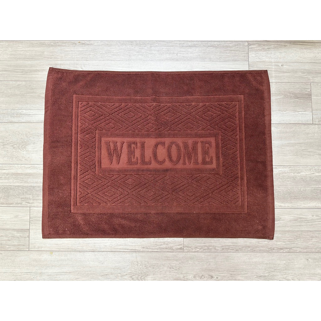 Thảm Chân Khách Sạn Cao Cấp – Thảm Welcome Cotton 100% Mềm Mịn, Siêu Thấm, Bền Đẹp, Màu Sắc Sang Trọng