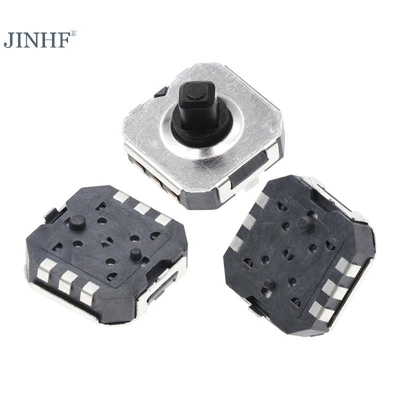 JINHF 1Pc7.5x7.5MM Xúc giác Hướng 5 chiều 6Pin Nút Micro Nhấn Đặt lại Tact HOT