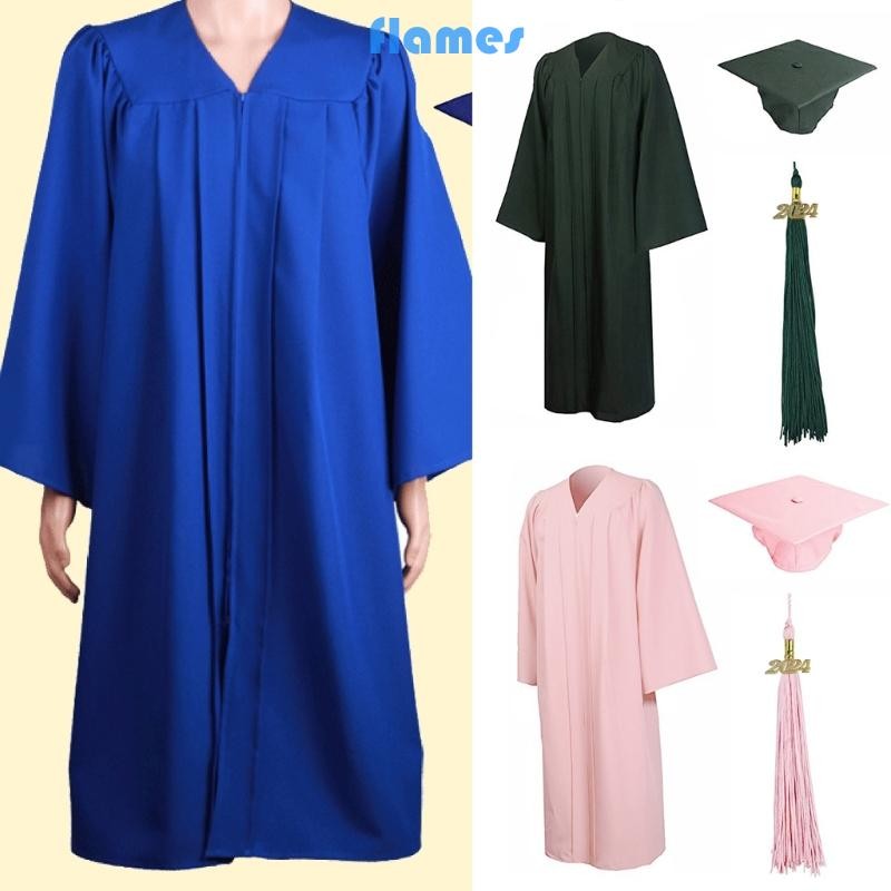 Bộ 3 Mũ và Áo Choàng Tốt nghiệp 2024 với Tua rua - Phù hợp Trường Trung Học