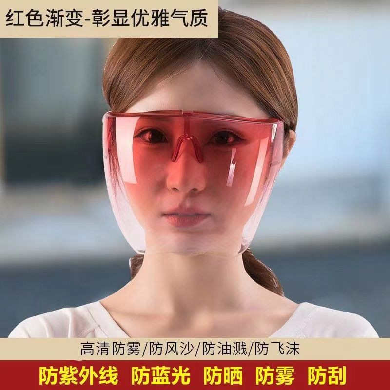 Kính toàn mặt chống gió bụi, chống tia bắn, chống nắng mùa hè cho nam nữ đi xe đạp, câu cá