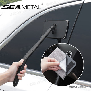 SEAMETAL Xe Phía Trước Kính Chắn Gió Bàn Chải Làm Sạch Velcro Bụi Lau Bụi Lau Có Thể Tháo Rời Có Thể Giặt Xe Quét Bụi