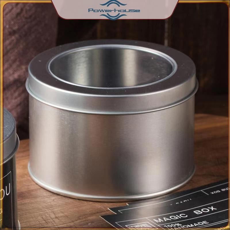Điện Tròn Vuông Thiếc Hộp Cửa Sổ Trong Suốt Sắt Hộp Bảo Quản Trà Thực Phẩm Bình Kẹo Bánh Hộp Trang Sức Kem Hộp Đựng Mỹ Phẩm Nồi Rỗng.