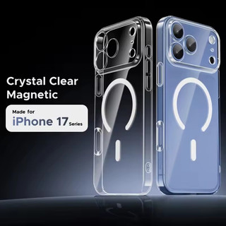 [JLK] Ultra Thin Shockproof Wireless Charging Strong Magnetic Case For iPhone 17 Pro Max Air 17Pro 17Air Clear Back Cover Phone Case
