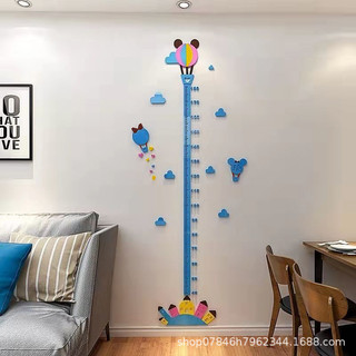 Đo Chiều Cao Dán 3d Ba Chiều Dán Tường Acrylic Phòng Ngủ Bé Chiều Cao Dán Phòng Khách Trẻ Em Người Lớn Trang Trí