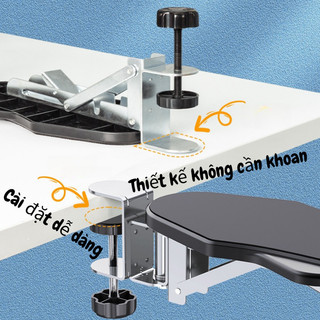 Đệm Gác Tay Mở Rộng Bàn Làm Việc - Gấp Gọn 90°, Xoay 180°, Bảo Vệ Cột Sống & Sức Khỏe