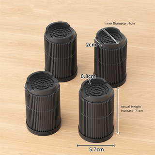 Tấm lót chân nội thất ROOMYCO, Tấm nâng giường tròn hạng nặng, Tấm nâng giường vuông chống trượt có thể điều chỉnh chất lượng cao Chân ghế Sofa