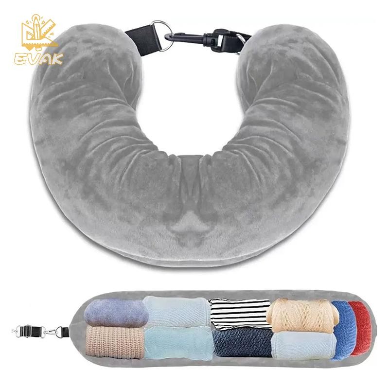 Alittlesetrtu Đầy Du Lịch Cổ Túi Bảo Quản Mang Theo Đệm Máy Bay Cổ Du Lịch Tự Đổ Di Động Du Lịch VN