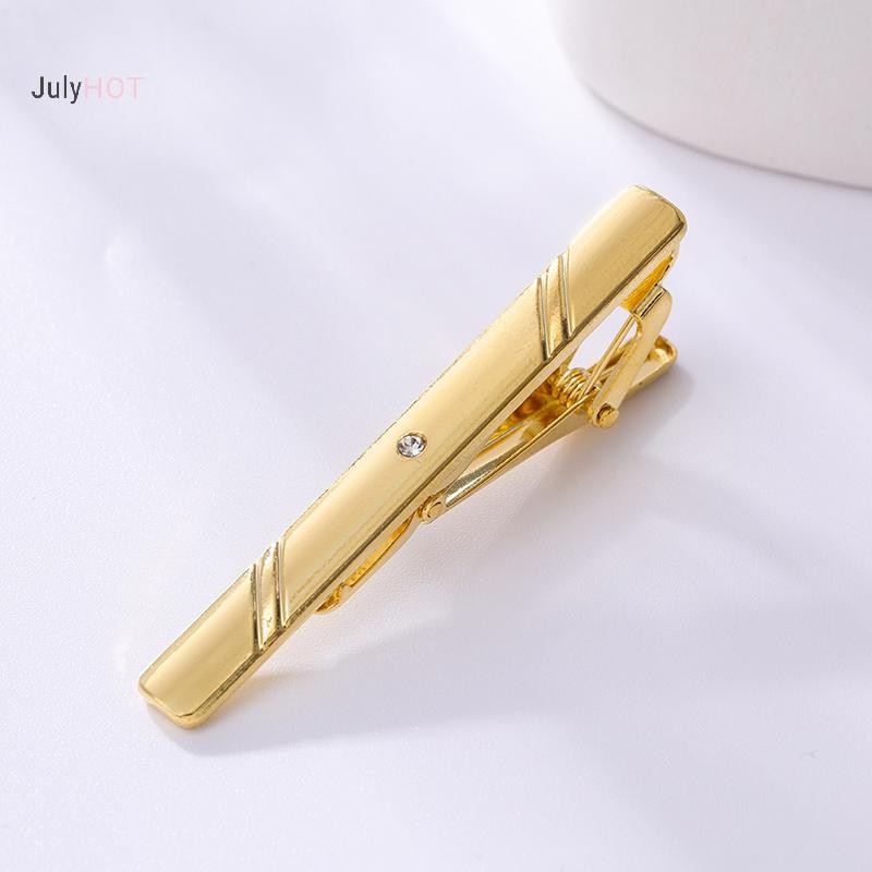 Cà Vạt Kẹp Kim Loại Màu Vàng Phù Hợp Cho Nam Giới Lễ Cưới và Thời Trang