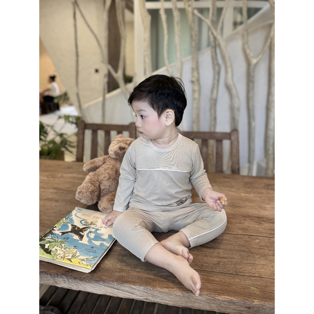 Bộ thể thao dài tay bé trai bé gái UNBEE - Bộ quần áo thu đông cho bé size 6 tháng đến 3 tuổi