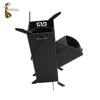 Bếp đốt gỗ gập gọn tiện lợi cho việc cắm trại ngoài trời