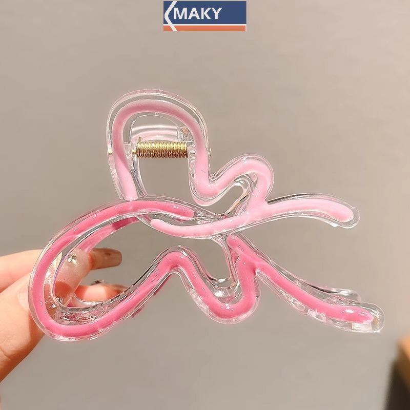 Onetimingcool Màu Gradient Kẹp Tóc Cho Nữ Hairgrips Acrylic Vuốt Tóc Kẹp Tóc Phụ Kiện Tóc Thanh Lịch Bé Gái Mũ VN