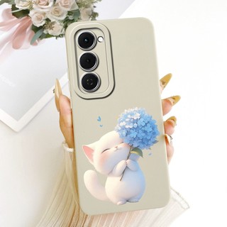 Ốp Lưng Hoạt Hình Cho Samsung Galaxy A13 A14 A24 A34 A54 A15 A25 A35 A55 A16 A26 A36 A56 5G Vỏ 2025 Vỏ Điện Thoại Mềm Vịt Mèo Dễ Thương Mới