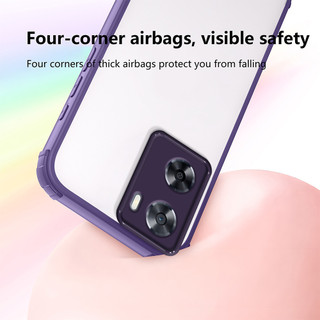 OPPO A57 CPH2387 A57S CPH2473 A77 CPH2385 A77S A57E CPH2387 Vỏ điện thoại mềm bảo vệ đệm khí bốn góc trong suốt cao cấp