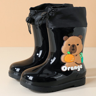 Giày ủng đi mưa Capybara dễ thương cho bé – Đế mềm chống trượt, thiết kế chống nước tiện lợi