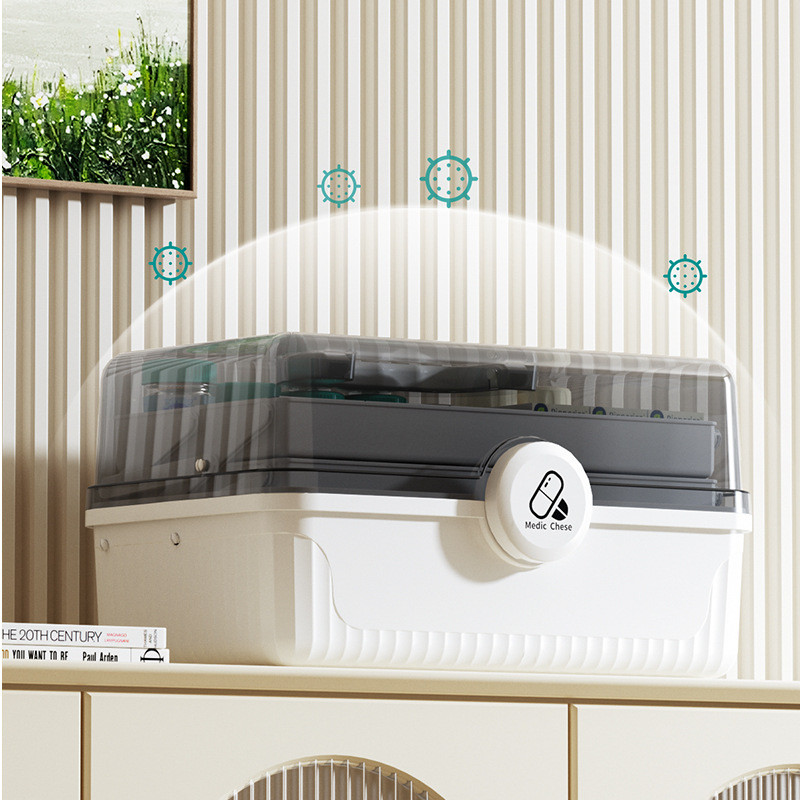 Hộp Đựng Thuốc Gia Đình 3 Tầng,Hộp thuốc y tế cho gia đình, Hộp lưu trữ nhiều lớp